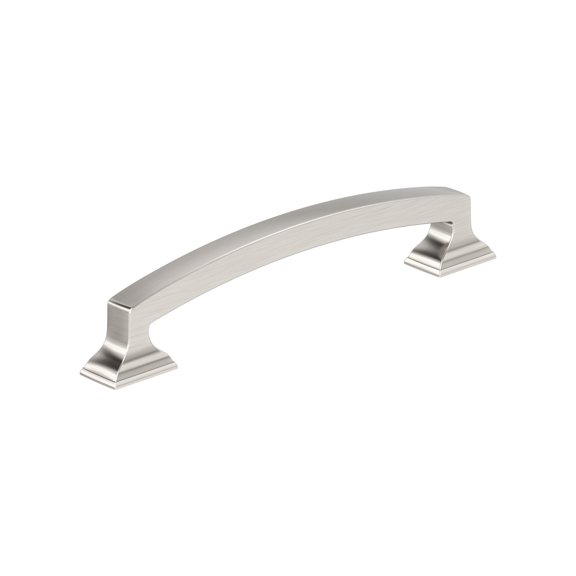 Amerock Incisive 5-1/16 inch (128mm) Center-to-Center Satin Nickel Cabinet Pull, 10 Pack