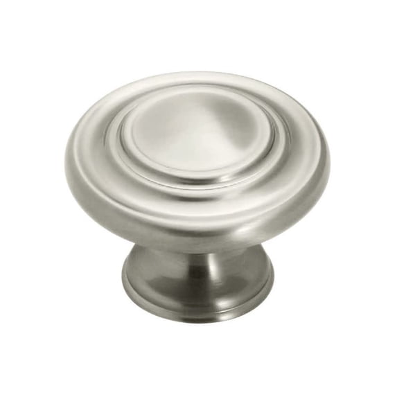 Amerock Inspirations 1-3/4 inch (44mm) Diameter Satin Nickel Cabinet Knob
