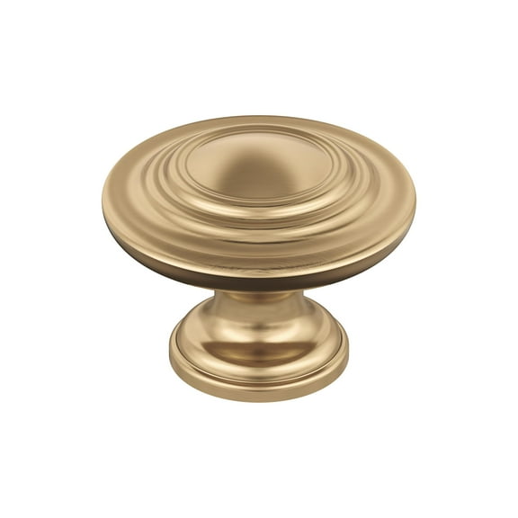 Amerock Inspirations 1-5/16 inch (33mm) Diameter Champagne Bronze Cabinet Knob, 10 Pack