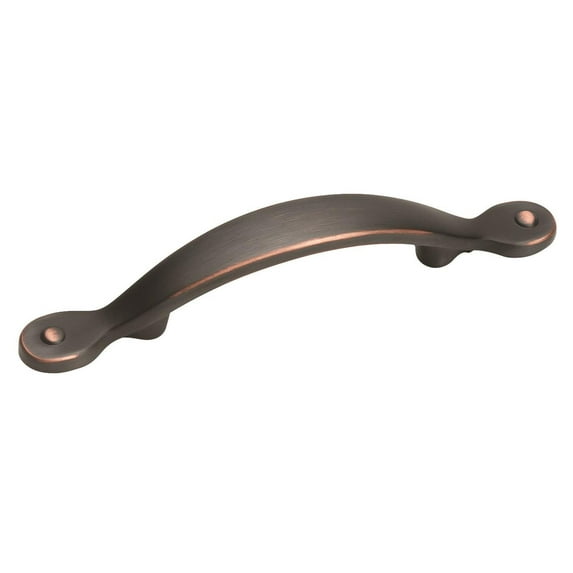 Amerock Inspirations 3 inch (76mm) Center-to-Center Oil-Rubbed Bronze Cabinet Pull, 10 Pack
