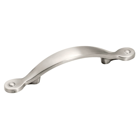 Amerock Inspirations 3 inch (76mm) Center-to-Center Satin Nickel Cabinet Pull, 25 Pack