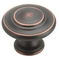 thumbnail image 1 of Amerock Inspirations 1-5/16 in (33 mm) Diameter Oil-Rubbed Bronze Cabinet Knob - 10 Pack, 1 of 6