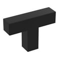 thumbnail image 1 of Amerock Intersect 1-15/16 inch (49mm) Length Matte Black Knob for Cabinets and Furniture, 25 Pack, 1 of 4