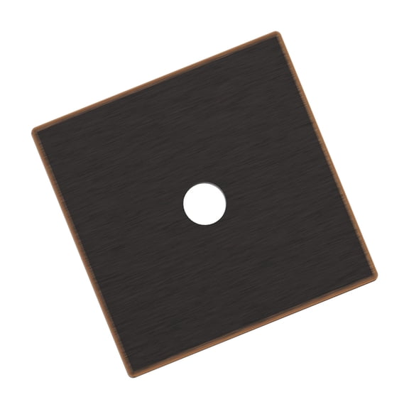 Amerock Ladera 1-3/16 inch (30mm) Length Square Oil-Rubbed Bronze Cabinet Knob Backplate