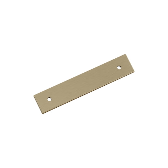 Amerock Ladera 3-3/4 inch (96mm) Center-to-Center Rectangle Golden Champagne Cabinet Pull Backplate