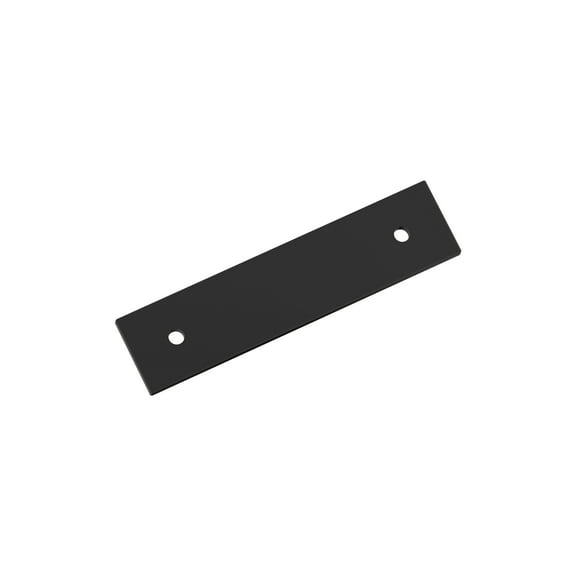 Amerock Ladera 3 inch (76mm) Center-to-Center Rectangle Matte Black Cabinet Pull Backplate