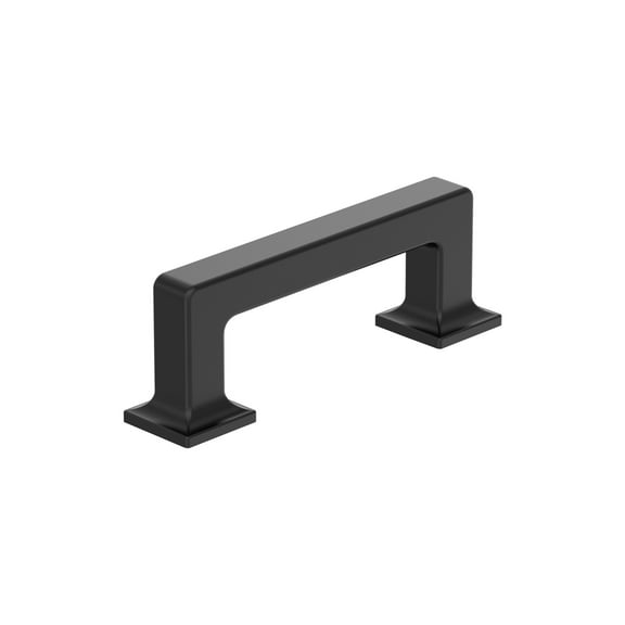 Amerock Lintel 3 inch (76mm) Center-to-Center Matte Black Cabinet Pull