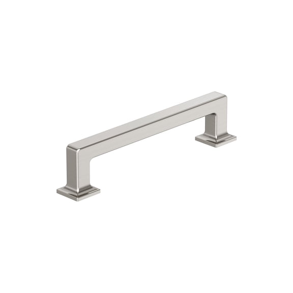 Amerock Lintel 5-1/16 inch (128mm) Center-to-Center Satin Nickel Cabinet Pull