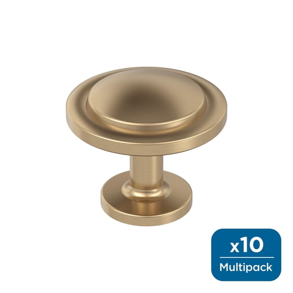 Amerock Loop 1-3/16 inch (30mm) Diameter Champagne Bronze Cabinet Knob - 10 Pack