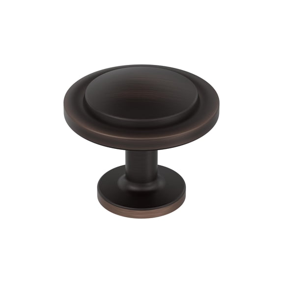 Amerock Loop 1-3/16 inch (30mm) Diameter Oil-Rubbed Bronze Cabinet Knob - 10 Pack