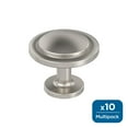 thumbnail image 1 of Amerock Loop 1-3/16 inch (30mm) Diameter Satin Nickel Cabinet Knob - 10 Pack, 1 of 5