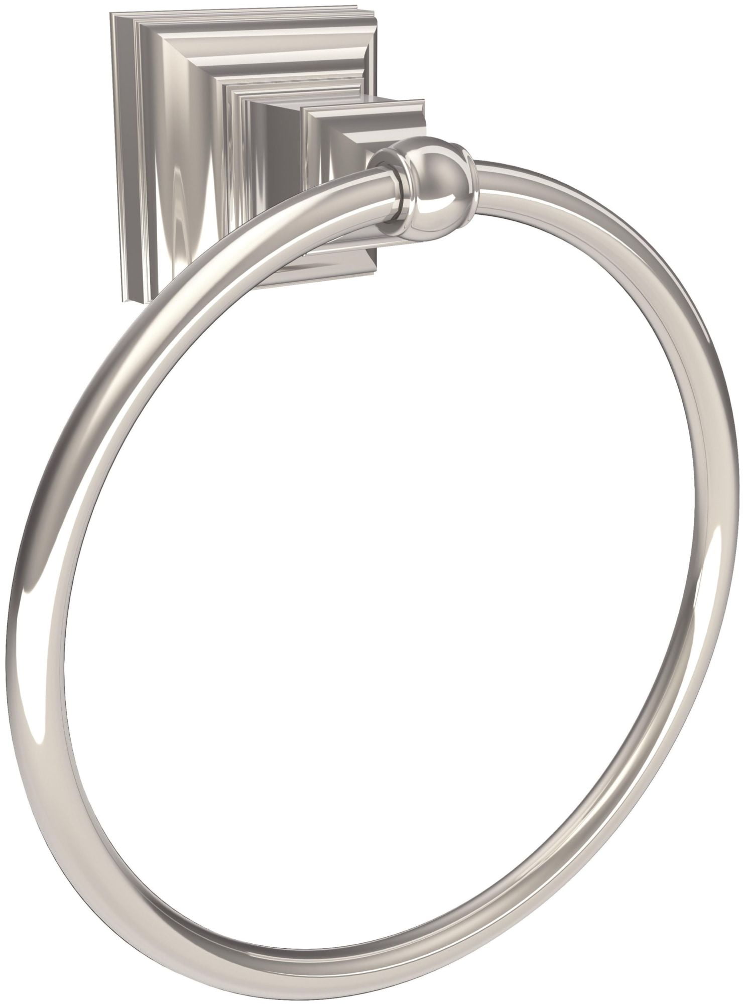 Amerock Markham Brushed Nickel Wall Mount Towel Ring Amerock Markham Brushed Nickel Wall Mount Towel Ring