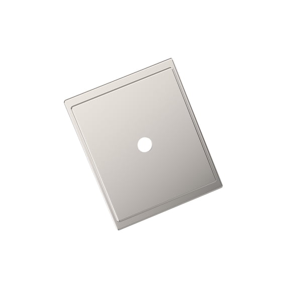 Amerock Maymont 1-5/8 inch (41mm) Length Square Polished Nickel Cabinet Knob Backplate