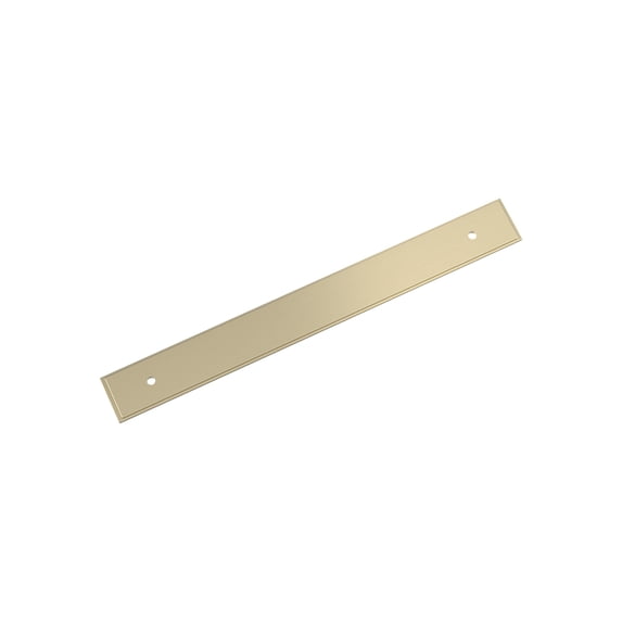 Amerock Maymont 7-9/16 inch (192mm) Center-to-Center Rectangle Golden Champagne Cabinet Pull Backplate