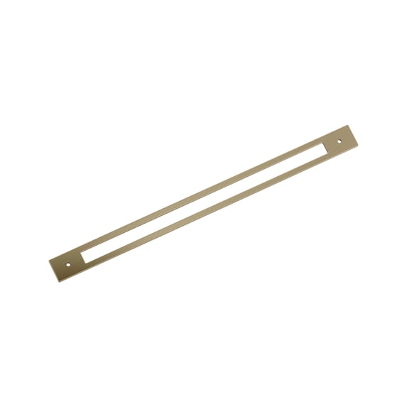 Amerock Medora 18 inch (457mm) Center-to-Center Rectangle Golden Champagne Appliance Pull Backplate