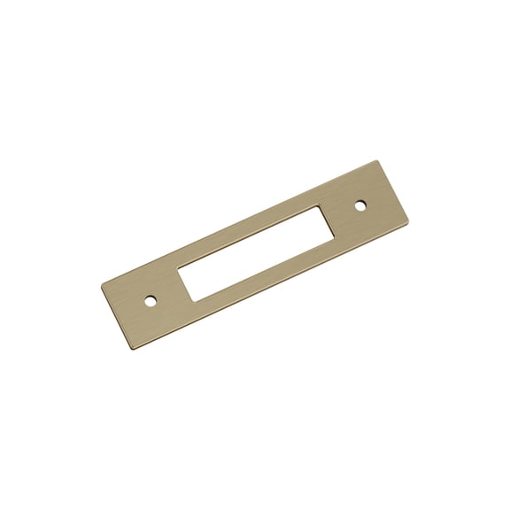 Amerock Medora 3-3/4 inch (96mm) Center-to-Center Rectangle Golden Champagne Cabinet Pull Backplate