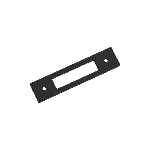 Amerock Medora 3-3/4 inch (96mm) Center-to-Center Rectangle Matte Black Cabinet Pull Backplate