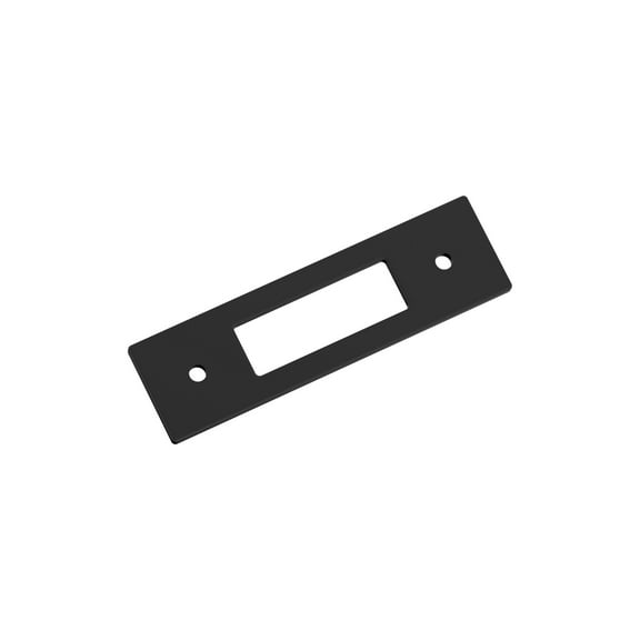 Amerock Medora 3 inch (76mm) Center-to-Center Rectangle Matte Black Cabinet Pull Backplate