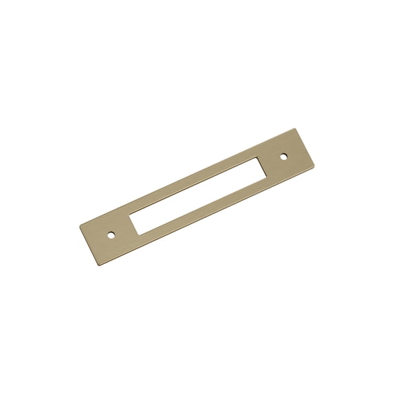 Amerock Medora 5-1/16 inch (128mm) Center-to-Center Rectangle Golden Champagne Cabinet Pull Backplate