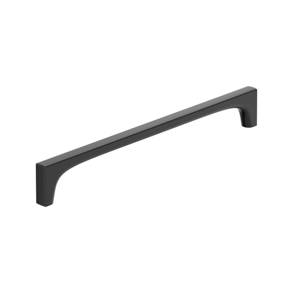 Amerock Merced 10-1/16 inch (256mm) Center-to-Center Matte Black Cabinet Pull