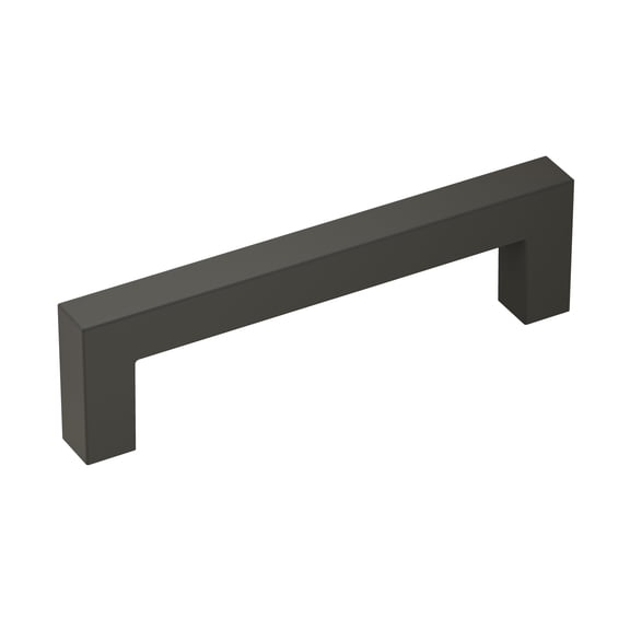 Amerock Monument 3-3/4 inch Center-to-Center Matte Black Cabinet Pull, 10 Pack