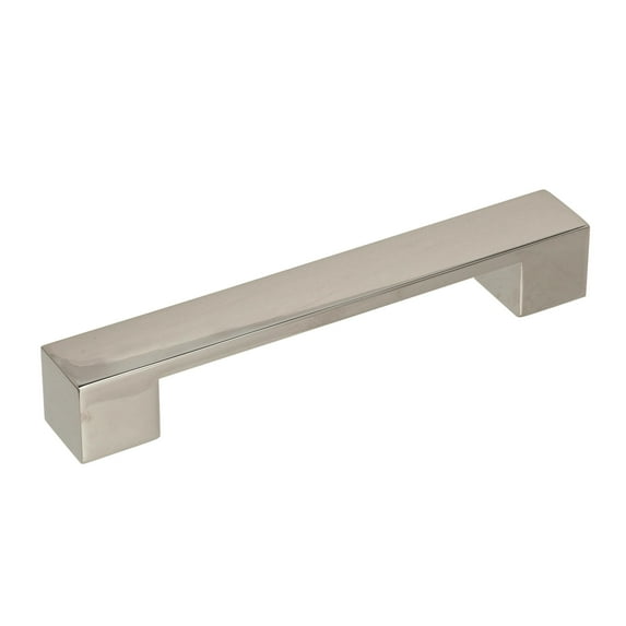 Amerock Monument 5-1/16 in (128 mm) Center-to-Center Polished Nickel Cabinet Pull