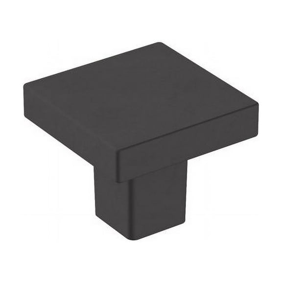 Amerock Monument Modern Square Cabinet Knob 1 in. Matte 6 pk