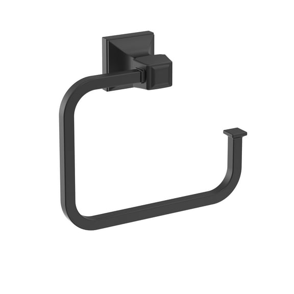 Amerock Mulholland Matte Black Open Towel Ring