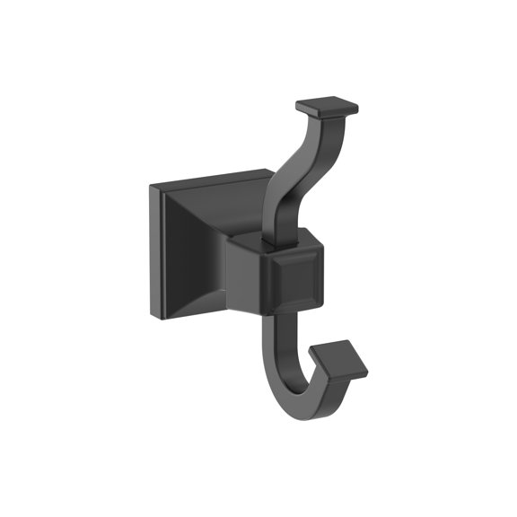 Amerock Mulholland Matte Black Single Prong Robe Hook