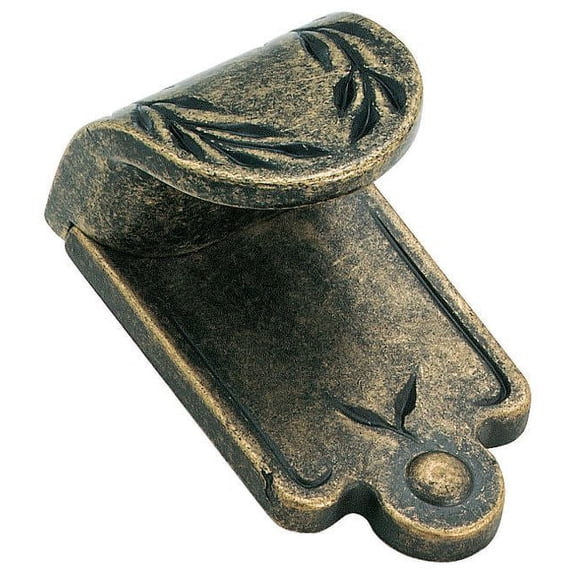 Amerock Nature's Splendor 1-7/8 in (48 mm) Length Weathered Brass Cabinet Finger Pull