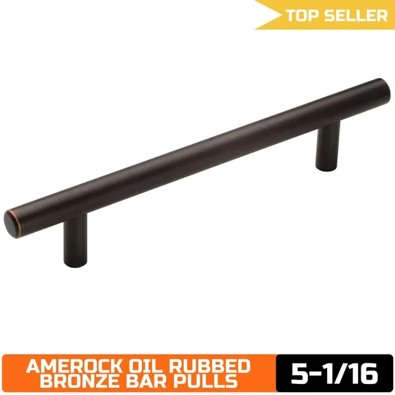 Amerock Oil Rubbed Bronze Cabinet Pull 5-1/16" Center To Center - Bar Pull - 1 P