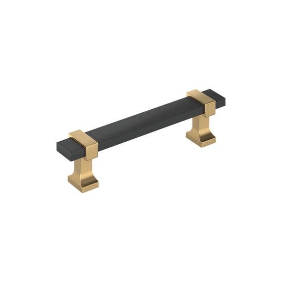 Amerock Overton 3-3/4 inch (96mm) Center-to-Center Brushed Matte Black ...