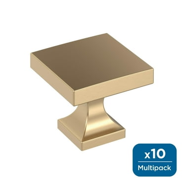 Amerock Pedestal 1-1/16 inch (27mm) Length Champagne Bronze Cabinet Knob - 10 Pack