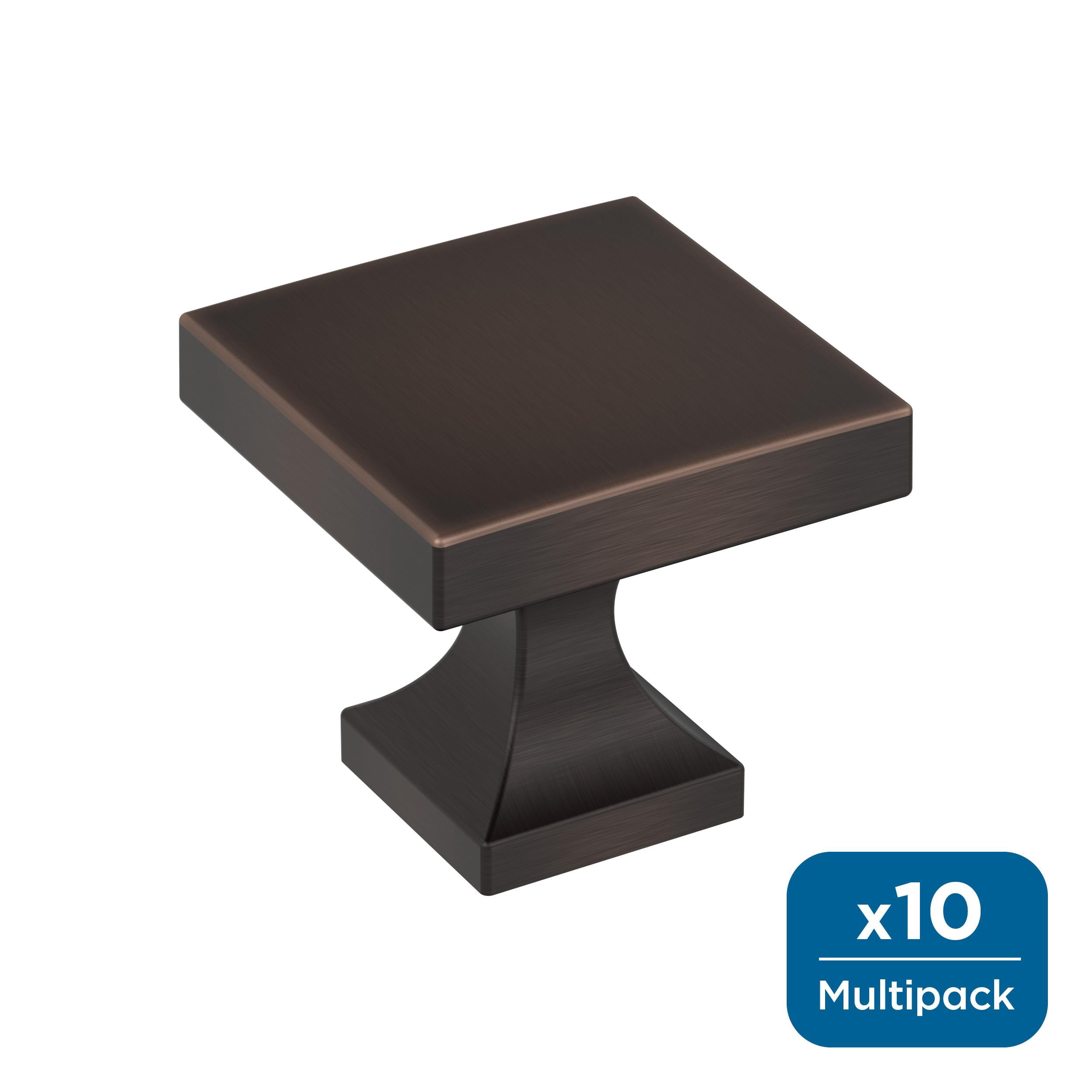 Amerock Pedestal 1-1/16 inch (27mm) Length Oil-Rubbed Bronze Cabinet Knob - 10 Pack