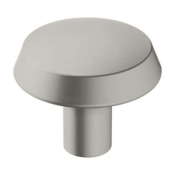 Amerock Premise 1-1/4 inch (32mm) Diameter Satin Nickel Cabinet Knob, 5 Pack