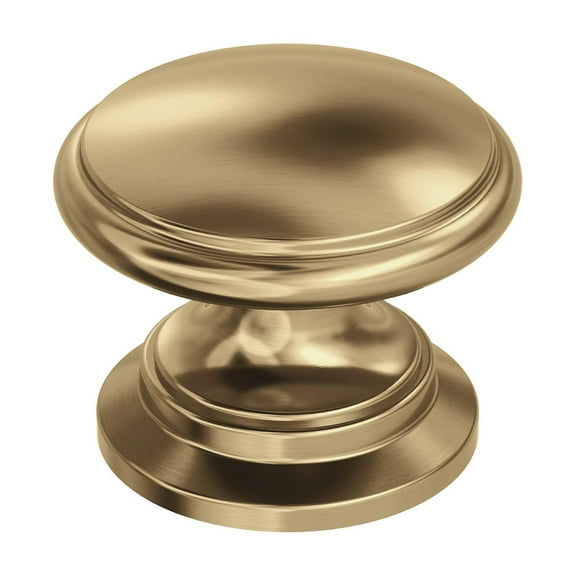 Amerock Ravino 1-1/4 inch (32mm) Diameter Champagne Bronze Cabinet Knob, 10 Pack