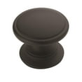 thumbnail image 1 of Amerock Ravino 1-1/4 inch (32mm) Diameter Matte Black Cabinet Knob - 25 Pack, 1 of 6