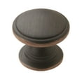 thumbnail image 1 of Amerock Ravino 1-1/4 inch (32mm) Diameter Oil-Rubbed Bronze Cabinet Knob - 25 Pack, 1 of 6