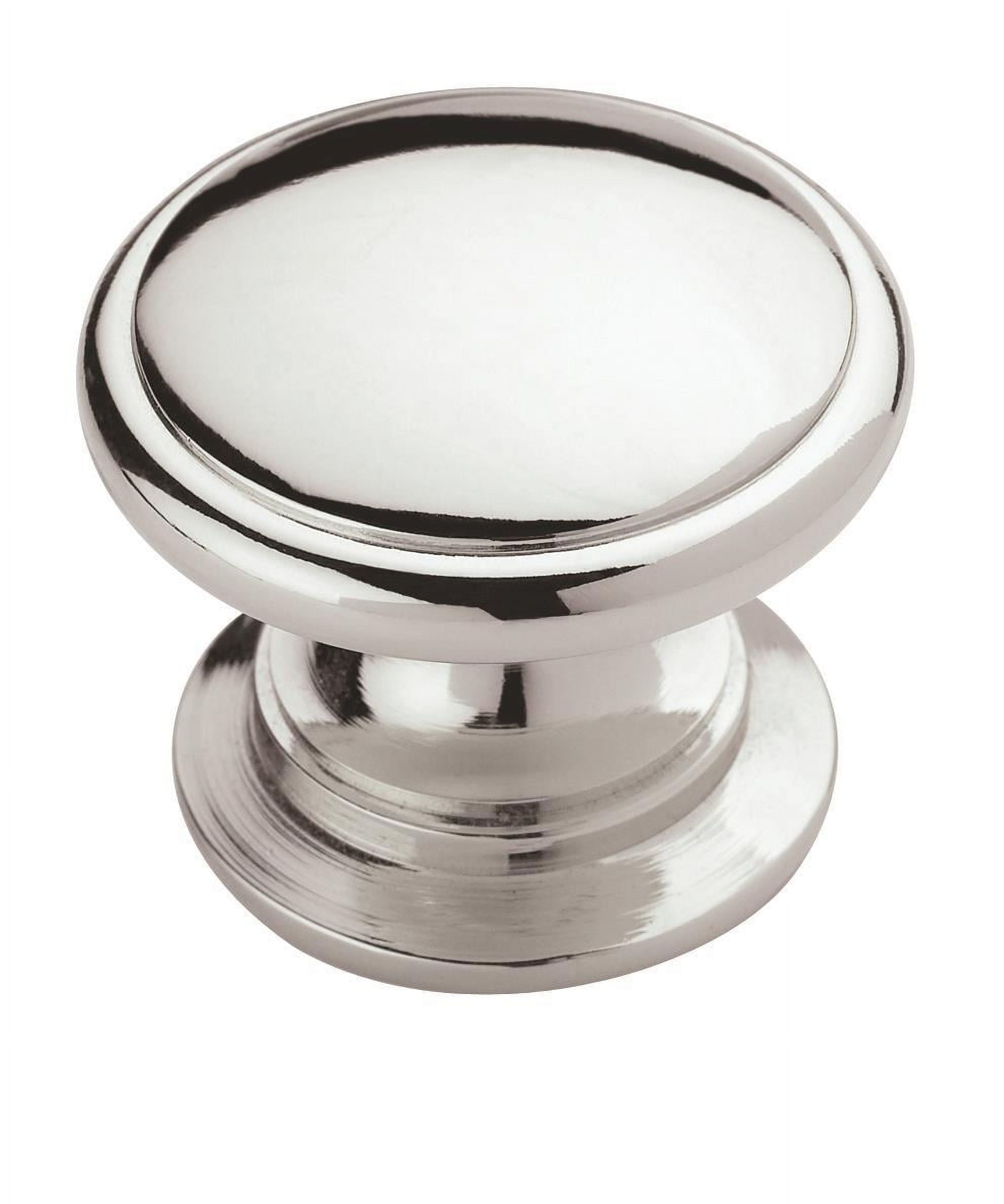 Amerock Ravino 1-1/4 inch (32mm) Diameter Polished Chrome Cabinet Knob, 10 Pack
