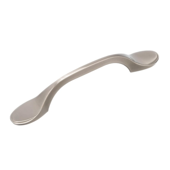 Amerock Ravino 3 in (76 mm) Center-to-Center Satin Nickel Cabinet Pull - 10 Pack