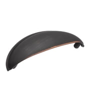 Amerock Ravino 3 inch (76mm) Center-to-Center Oil-Rubbed Bronze Cabinet Cup Pull, 10 Pack