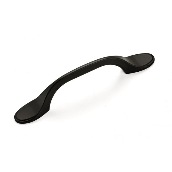 Amerock Ravino 3 inch Center-to-Center Matte Black Cabinet or Furniture Pull, 10 Pack