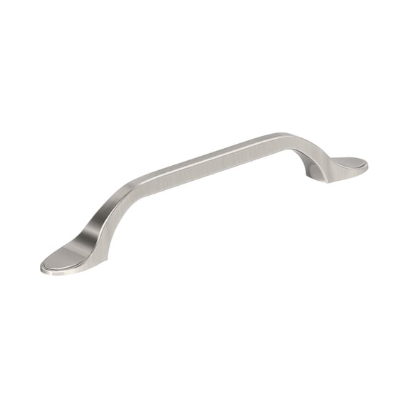 Amerock Ravino 5-1/16 inch Center-to-Center Satin Nickel Cabinet or Furniture Pull, 10 Pack