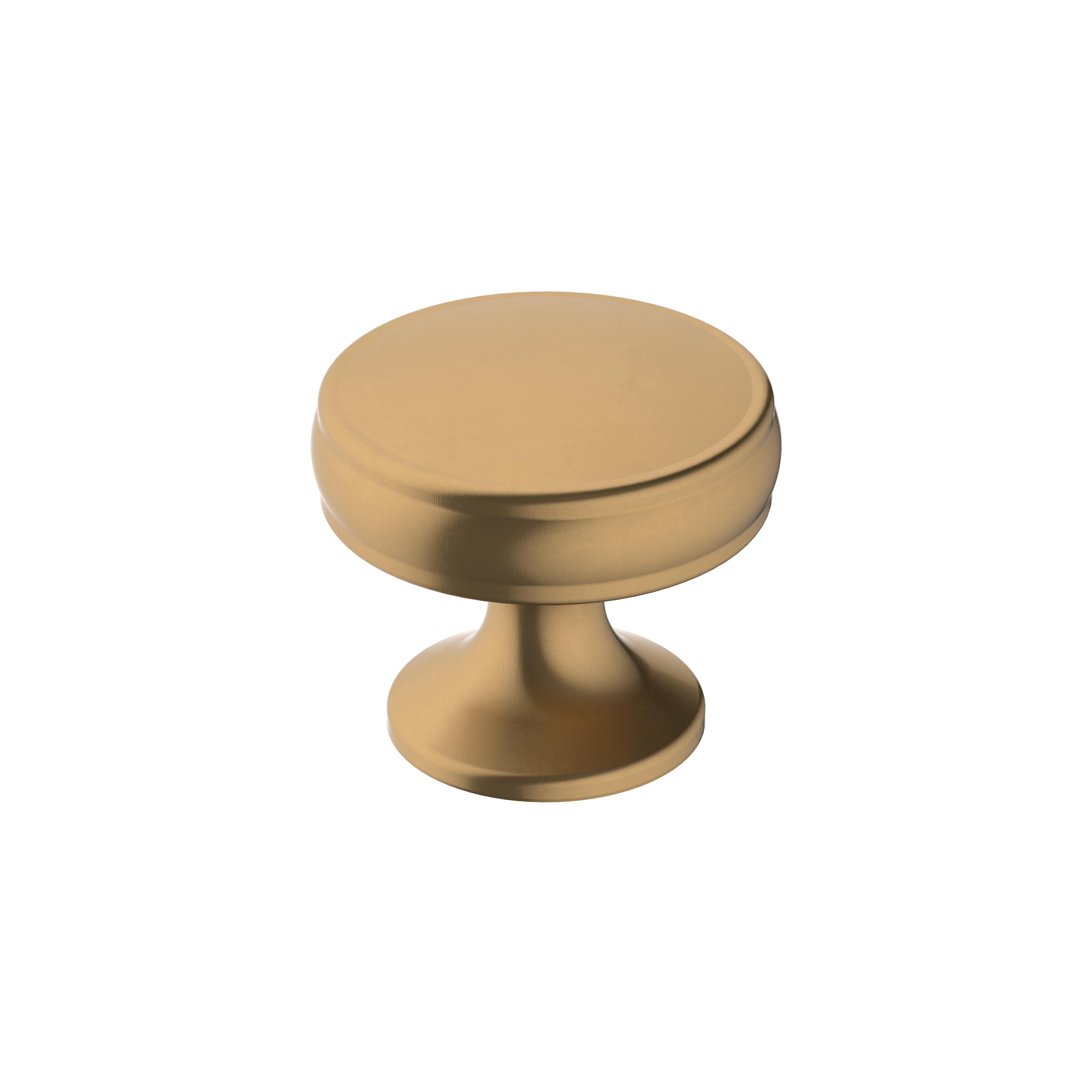 Amerock Renown 1-1/4 inch (32mm) Diameter Champagne Bronze Cabinet Knob, 5 Pack