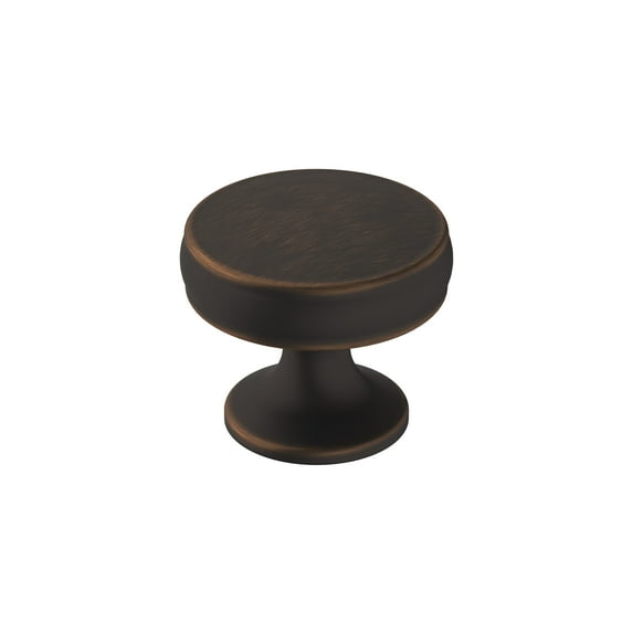 Amerock Renown 1-1/4 inch (32mm) Diameter Oil-Rubbed Bronze Cabinet Knob, 5 Pack