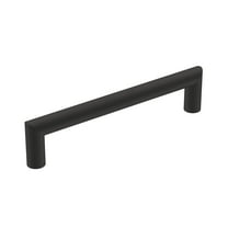 Amerock Revolve 5-1/16 inch Center-to-Center Matte Black Cabinet Pull, 25 Pack