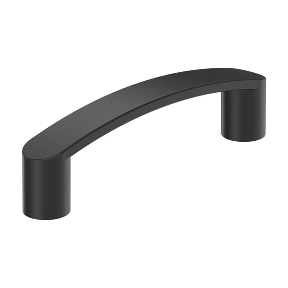 Amerock Rift 3 inch Center-to-Center Matte Black Cabinet or Furniture Pull, 25 Pack