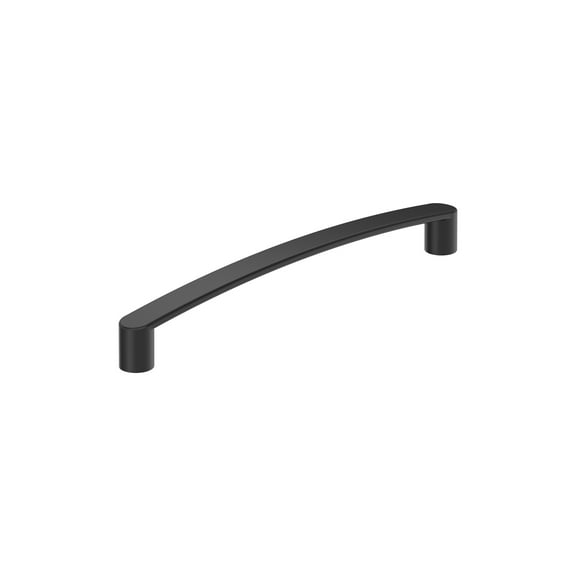 Amerock Rift 6-5/16 inch Center-to-Center Matte Black Cabinet or Furniture Pull, 10 Pack