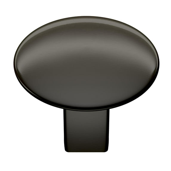 Amerock Riva 1-1/4 in (32 mm) Diameter Graphite Cabinet Knob