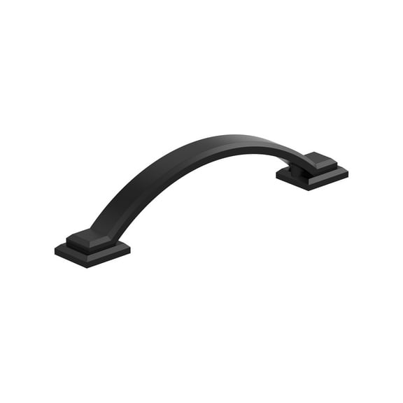 Amerock Sheffield 3-3/4 inch (96mm) Center-to-Center Matte Black Cabinet Pull, 25 Pack